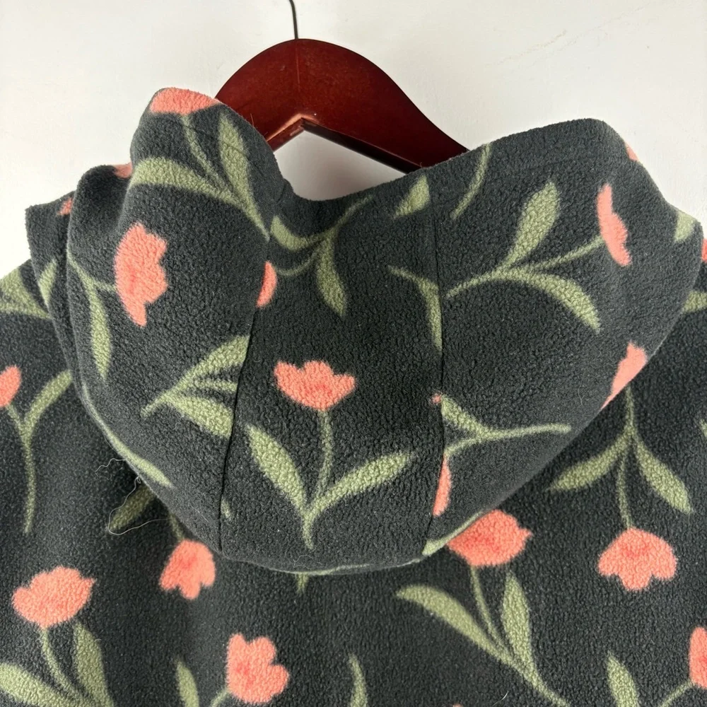 O'Neill Women's Half Zip Fleece Floral Pullover Hoodie Jacket Casual Comfy XL - Picture 8 of 8
